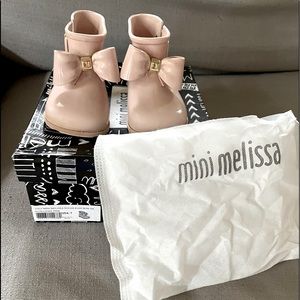 Mini Melissa Sugar Bow Rain Boots